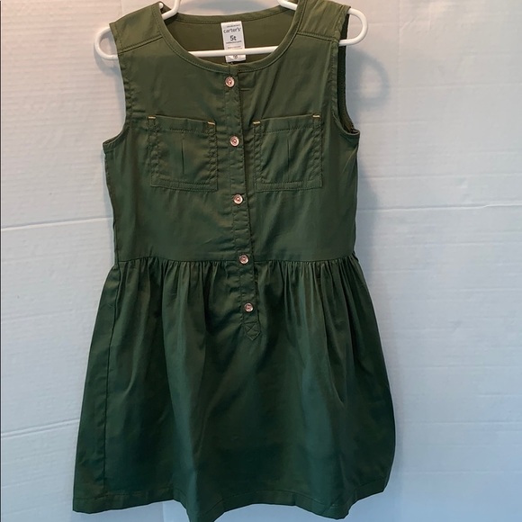 dark green sleeveless dress